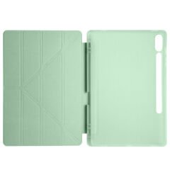 Samsung Galaxy Tab S10 Plus Kılıf Tri Folding Kalem Bölmeli Standlı Kılıf