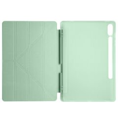 Samsung Galaxy Tab S10 Plus Kılıf Tri Folding Kalem Bölmeli Standlı Kılıf