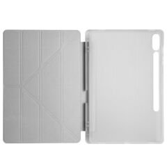 Samsung Galaxy Tab S10 Plus Kılıf Tri Folding Kalem Bölmeli Standlı Kılıf