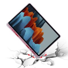 Samsung Galaxy Tab S7 Plus T970 Kılıf Tri Folding Kalem Bölmeli Standlı Kılıf