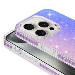 iPhone 15 Pro Max Kılıf Parlak Renk Geçişli Velle Kapak