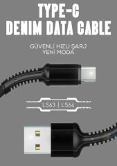 Zore LS63 100CM Hasir Type-C Usb Kablo