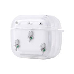 Apple Airpods 4 Airbag 44 Airbag Tasarımlı Simli Şeffaf Kutup Kılıf