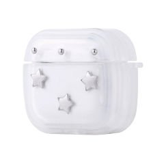 Apple Airpods 4 Airbag 44 Airbag Tasarımlı Simli Şeffaf Kutup Kılıf
