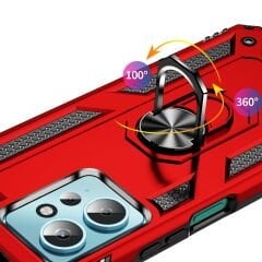 Xiaomi Redmi Note 12 4g Kılıf Vega Tank Sert Yüzüklü Standlı Zırh Koruma Kapak