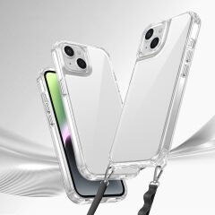 iPhone 14 Kılıf Airbagli Takılabilir Askı Aparatlı Snap Silikon Kapak Kılıf