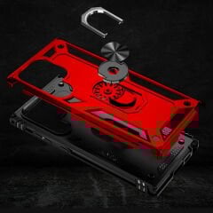 Samsung Galaxy S23 Ultra Kılıf Vega Tank Sert Yüzüklü Standlı Zırh Koruma Kapak