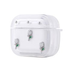 Apple Airpods 3. Nesil Airbag 44 Airbag Tasarımlı Simli Şeffaf Kutup Kılıf