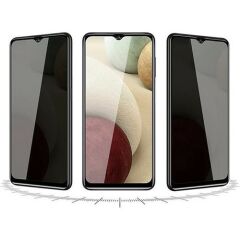 Samsung Galaxy A14 Uyumlu Tam Kaplayan Prıvacy Parlak Hayalet Cam Ekran Koruyucu Gizli Cam
