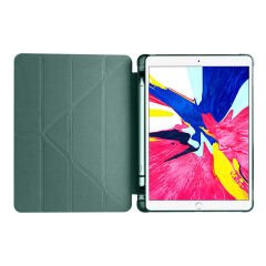 iPad 10.2 (8.Nesil) Kılıf Tri Folding Kalem Bölmeli Standlı Kılıf