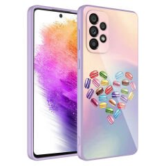 Samsung Galaxy A53 5G Kılıf Kamera Korumalı Desenli Sert Silikon Epoksi Kapak