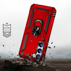 Samsung Galaxy S23 Ultra Kılıf Vega Tank Sert Yüzüklü Standlı Zırh Koruma Kapak