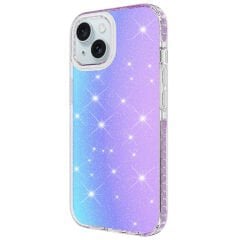 iPhone 15 Kılıf Parlak Renk Geçişli Velle Kapak