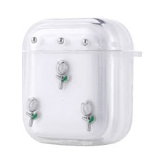 Apple Airpods Airbag 44 Airbag Tasarımlı Simli Şeffaf Kutup Kılıf