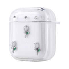 Apple Airpods Airbag 44 Airbag Tasarımlı Simli Şeffaf Kutup Kılıf