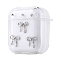 Apple Airpods Airbag 44 Airbag Tasarımlı Simli Şeffaf Kutup Kılıf