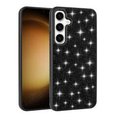 Samsung Galaxy S24 Plus Kılıf Parlak Taşlı Tasarım Pırlanta Kapak