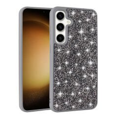 Samsung Galaxy S24 Plus Kılıf Parlak Taşlı Tasarım Pırlanta Kapak