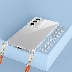 Samsung Galaxy A25 Kılıf Airbagli Takılabilir Askı Aparatlı Snap Silikon Kapak Kılıf