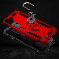 Samsung Galaxy S23 Kılıf Vega Tank Sert Yüzüklü Standlı Zırh Koruma Kapak