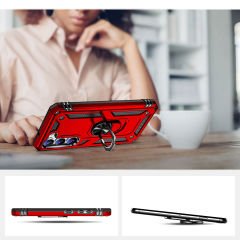 Samsung Galaxy S23 Kılıf Vega Tank Sert Yüzüklü Standlı Zırh Koruma Kapak