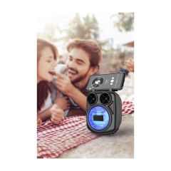 D32 Kablosuz Taşınabilir Telefon Tutacaklı Şarj Edilebilir Bluetooth Hoparlör Usb-Tf Speaker