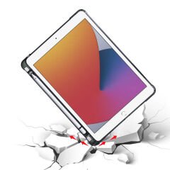 iPad 9.7 2018 (6.Nesil) Kılıf Tri Folding Kalem Bölmeli Standlı Kılıf