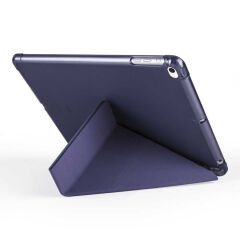 iPad 9.7 2018 (6.Nesil) Kılıf Tri Folding Kalem Bölmeli Standlı Kılıf