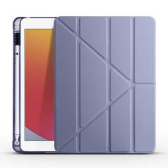 iPad 9.7 2018 (6.Nesil) Kılıf Tri Folding Kalem Bölmeli Standlı Kılıf