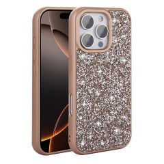 iPhone 16 Pro Max Kılıf Parlak Taşlı Tasarım Pırlanta Kapak
