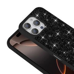 iPhone 16 Pro Max Kılıf Parlak Taşlı Tasarım Pırlanta Kapak