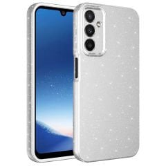 Samsung Galaxy A24 Kılıf Kamera Korumalı Simli Lüks Koton Kapak Kılıf