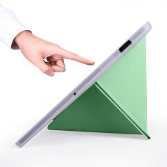 Samsung Galaxy Tab S7 T870 Kılıf Tri Folding Kalem Bölmeli Standlı Kılıf