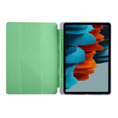 Samsung Galaxy Tab S7 T870 Kılıf Tri Folding Kalem Bölmeli Standlı Kılıf