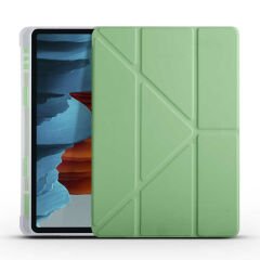 Samsung Galaxy Tab S7 T870 Kılıf Tri Folding Kalem Bölmeli Standlı Kılıf