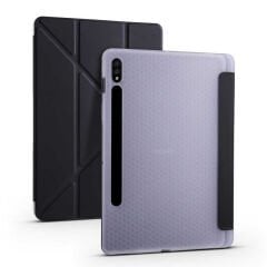 Samsung Galaxy Tab S7 T870 Kılıf Tri Folding Kalem Bölmeli Standlı Kılıf