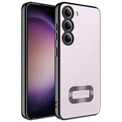 Samsung Galaxy S23 Plus Kılıf Kamera Korumalı Logo Gösteren Omega Kapak