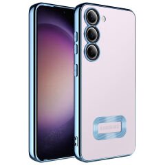 Samsung Galaxy S23 Plus Kılıf Kamera Korumalı Logo Gösteren Omega Kapak