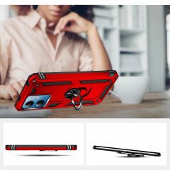 Xiaomi Redmi Note 12 5g Kılıf Vega Tank Sert Yüzüklü Standlı Zırh Koruma Kapak