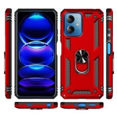 Xiaomi Redmi Note 12 5g Kılıf Vega Tank Sert Yüzüklü Standlı Zırh Koruma Kapak