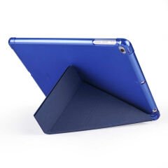iPad 9.7 2017 (5.Nesil) Kılıf Tri Folding Kalem Bölmeli Standlı Kılıf