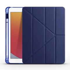 iPad 9.7 2017 (5.Nesil) Kılıf Tri Folding Kalem Bölmeli Standlı Kılıf