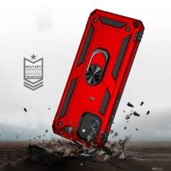 Samsung Galaxy A03 Kılıf Vega Tank Sert Yüzüklü Standlı Zırh Koruma Kapak