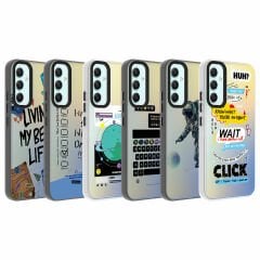 Samsung Galaxy A24 Kılıf Desenli Dragon Sert Kapak Kılıf