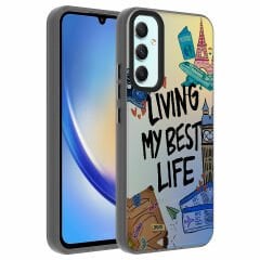 Samsung Galaxy A24 Kılıf Desenli Dragon Sert Kapak Kılıf