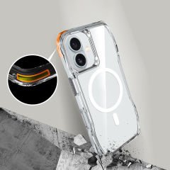 iPhone 16 Plus Kılıf Magsafe Şarj Özellikli Airbagli Şeffaf İncek Kapak
