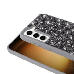 Samsung Galaxy S23 Kılıf Parlak Taşlı Tasarım Pırlanta Kapak