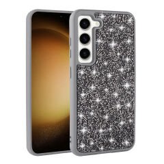 Samsung Galaxy S23 Kılıf Parlak Taşlı Tasarım Pırlanta Kapak