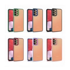 Samsung Galaxy A53 5G Kılıf Kamera Çıkıntılı Arkası Şeffaf Köşeleri Parlak Renkli Işlemeli Flora Kapak