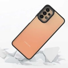 Samsung Galaxy A53 5G Kılıf Kamera Çıkıntılı Arkası Şeffaf Köşeleri Parlak Renkli Işlemeli Flora Kapak